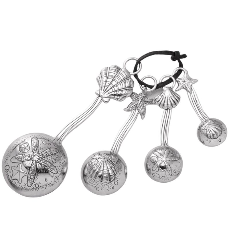 Ganz 4-Piece Measuring Spoons Set, Clam Shell/Starfish